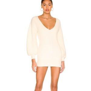NWT MAJORELLE Cream Ivory Knit Sweater Mini Riley Tunic Dress SIZE XS